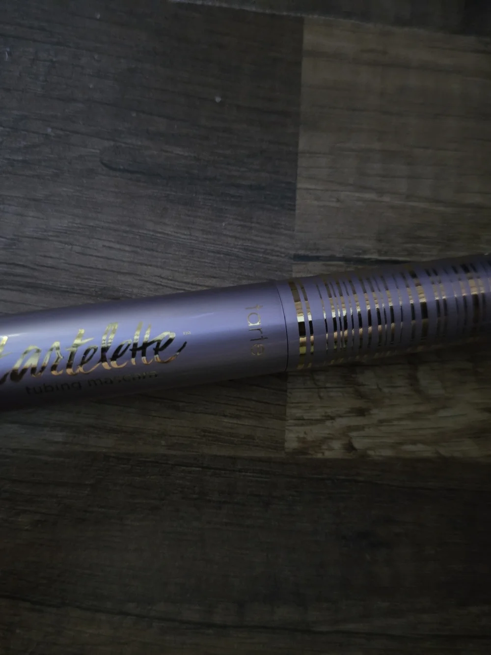 tarte Mascara Tube in Lavender with Gold Accents